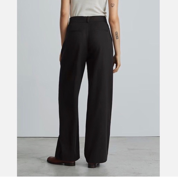 Everlane Way High Drape Pants in Black 8S - Picture 2 of 11